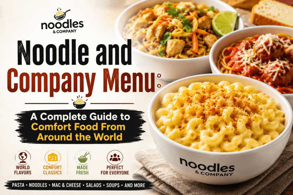 Noodle and Company Menu: A Complete Guide to Comfort Food From Around the World noodle and company menu