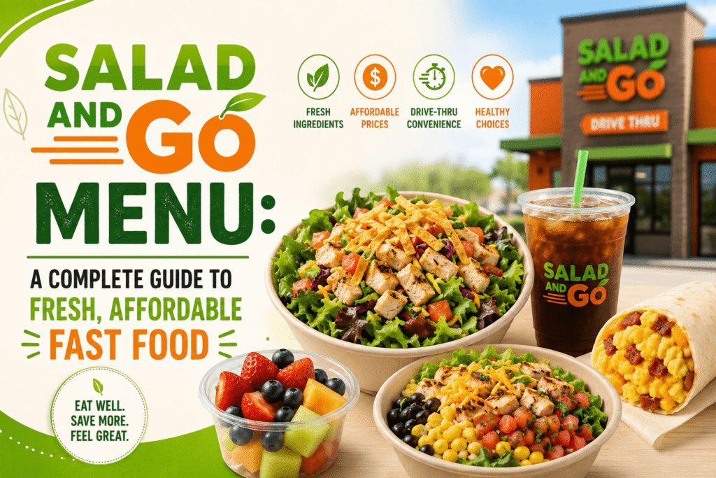 Salad and Go Menu