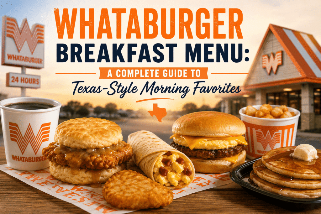 Whataburger Breakfast Menu