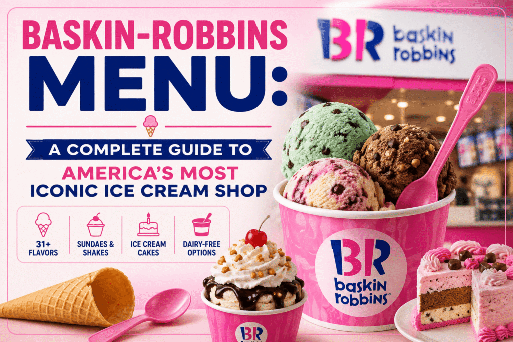 baskin-robbins menu