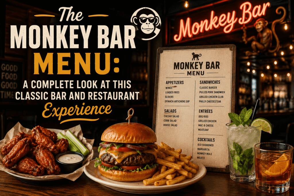 monkey bar menu