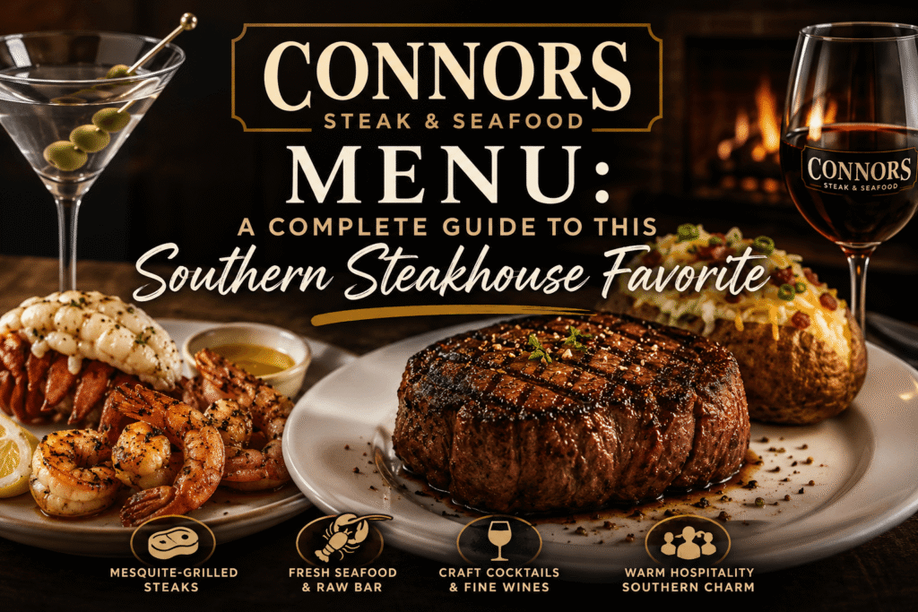 Connors Steak & Seafood Menu: A Complete Guide to This Southern Steakhouse Favorite connors steak & seafood menu