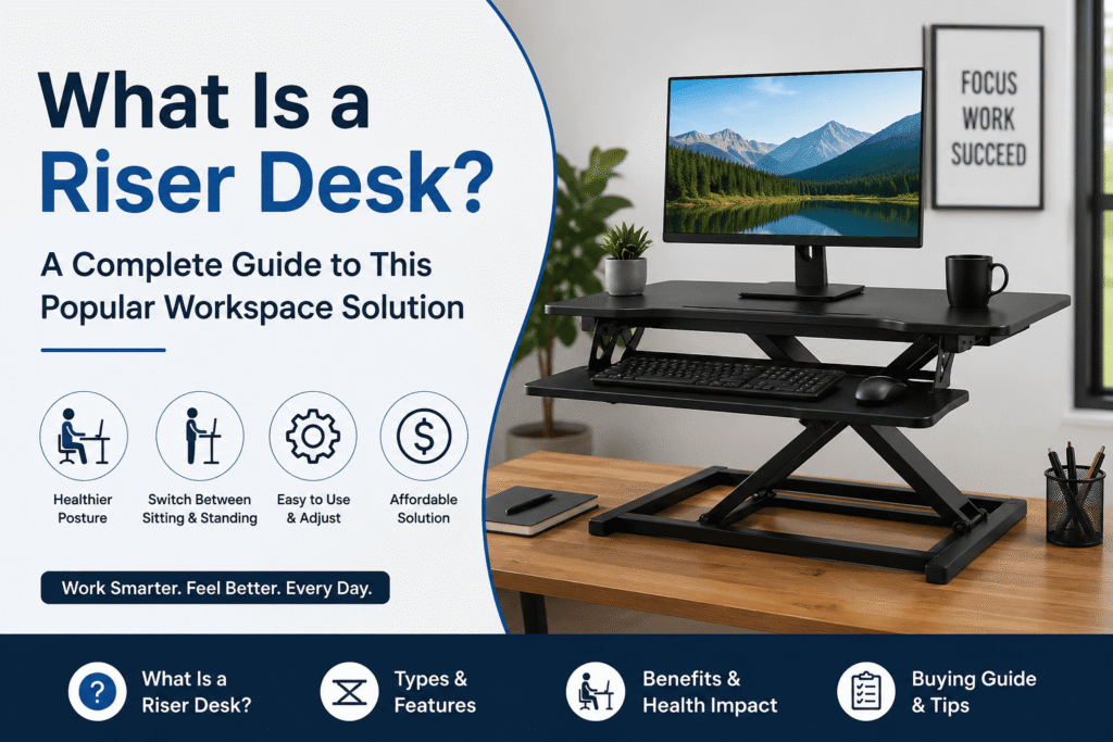 What Is a Riser Desk? A Complete Guide to This Popular Workspace Solution what is a riser desk